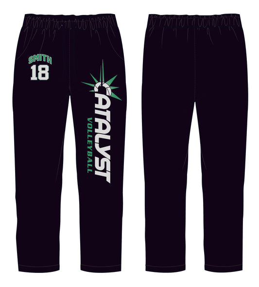 Catalyst Black Wide Leg Sweatpants - Customizable