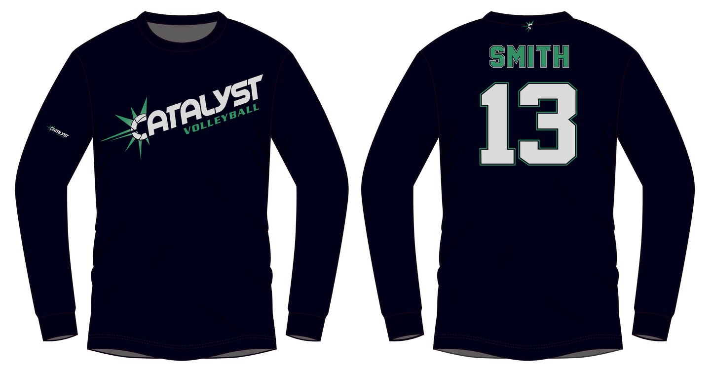 Catalyst Black Long Sleeve Shirt - Customizable