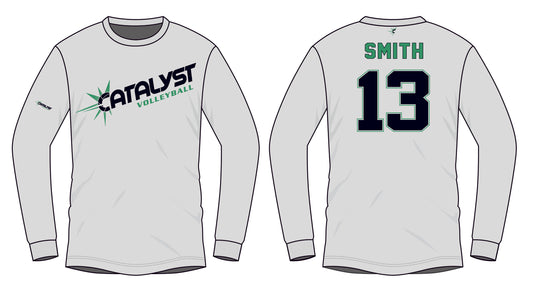 Catalyst Long Sleeve Shirt Grey - Customizable