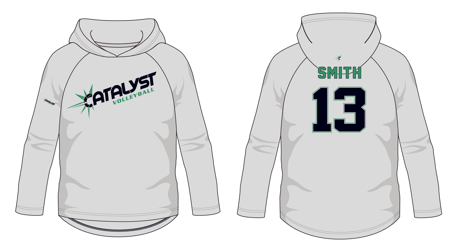 Catalyst Long Sleeve Tee with Hood - Customizable