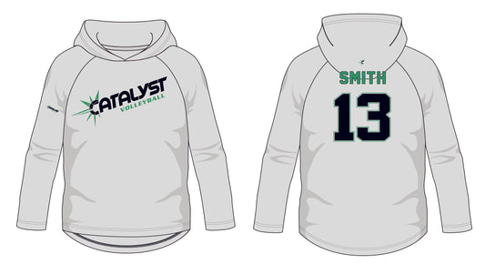 Catalyst Long Sleeve Tee with Hood - Customizable