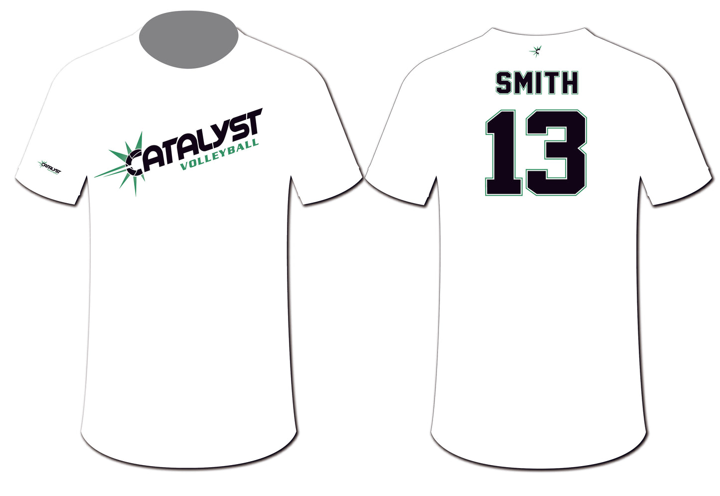 Catalyst White Short Sleeve Tee-Customizable